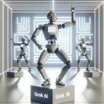 Grok Statues Dancing