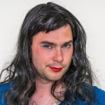 Man dressed as woman