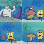 Bob esponja corriendo