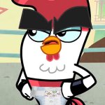 Chuck Adoodledoo in a Diaper