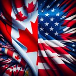 Canadian Flag as USA 51st State template