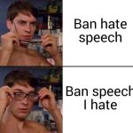 Liberals' hate speech