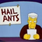 Simpsons hail ants