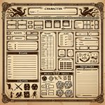 RPG character sheet