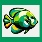 Green scat fish Meme Template