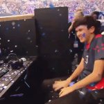 Esport winner standing victory celebration