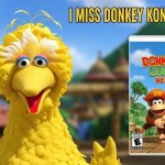 big bird misses donkey kong games