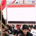 Arab protester