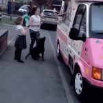 Looks like he's done this before... | Happy, Happy Dog! 
Happy, Happy, Happy Boy! Steady customer? | image tagged in gifs,dog,happy,wag,wholesome content,relatable | made w/ Imgflip video-to-gif maker