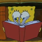 spongebob reading