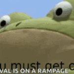 Get out frog meme