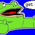 get out frog