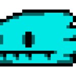 cyan lizard