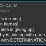 We are STRONG. And it gives us DETERMINATION.