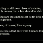 Bee movie According to all known laws...