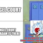 You Better Watch Your Mouth (2-panel) | ANGEL COURT; ANGEL COURT BUT ADAM IS THERE; THE VESTMENTS OF THE HOLY CANNOT DISGUISE YOUR WICKEDNESS! | image tagged in you better watch your mouth 2-panel,ghost rider,death battle,hazbin hotel | made w/ Imgflip meme maker
