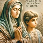 I prayed for this boy, and I in turn have lent him to Yahweh. ..