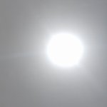 The shining sun