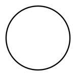 White circle