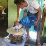 Djrinking baby