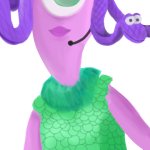 Monsters Inc. Celia drawing she did on her phone! She's back guy meme