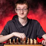 chess guy smirking
