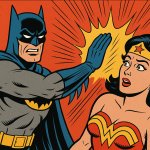 Man slapping woman