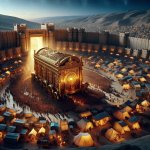 the ark of Yahweh went around the city of Jericho and they came
