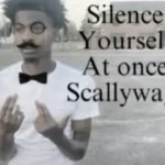 Silence yourself at once scallywag! meme