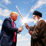 Trump vs Ali khamenei meme