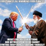 Trump vs ali khamenei meme
