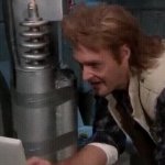 MacGruber looking at his laptop GIF Template