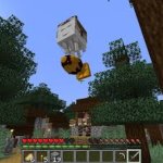 Happy Ghast holding bomb template