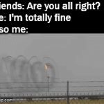 Not doing that great today, I mistakenly deleted all my memes | Friends: Are you all right?
Me: I'm totally fine
Also me: | image tagged in gifs,bad day | made w/ Imgflip video-to-gif maker