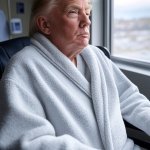 Donald Trump bathrobe wheelchair hospital dementia