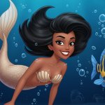 black little mermaid
