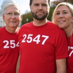 JD Vance, Mitch McConnell and Marjorie Taylor-Green 2547 meme