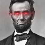 Abraham Lincoln Laser Eyes template