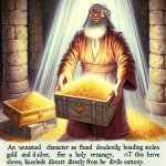 the gold and silver Achan stole was stolen from God Himself. The