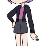 Amity Blight Wearing Her Cardigan Sweater