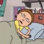 cartoon asking questions in bed