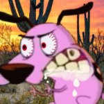 Courage pissed