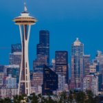 space needle with Leopard