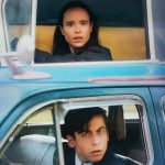 Two drivers passing