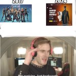 It’s evolving just backwards | 2017; 2024 | image tagged in it s evolving just backwards | made w/ Imgflip meme maker