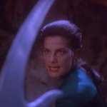 Jadzia dax fighting with bat'leh