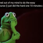 My hands owie | Me, scared out of my mind to do the easy ropes course (I just did the hard one 10 minutes ago): | image tagged in gifs,athletic,nervous | made w/ Imgflip video-to-gif maker