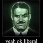 Yeah OK liberal