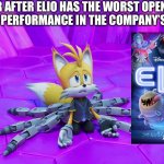 Elio flop | PIXAR AFTER ELIO HAS THE WORST OPENING BOX OFFICE PERFORMANCE IN THE COMPANY’S HISTORY | image tagged in nine upset,memes,pixar,disney,funny,relatable | made w/ Imgflip meme maker