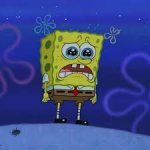 Spongebob crying